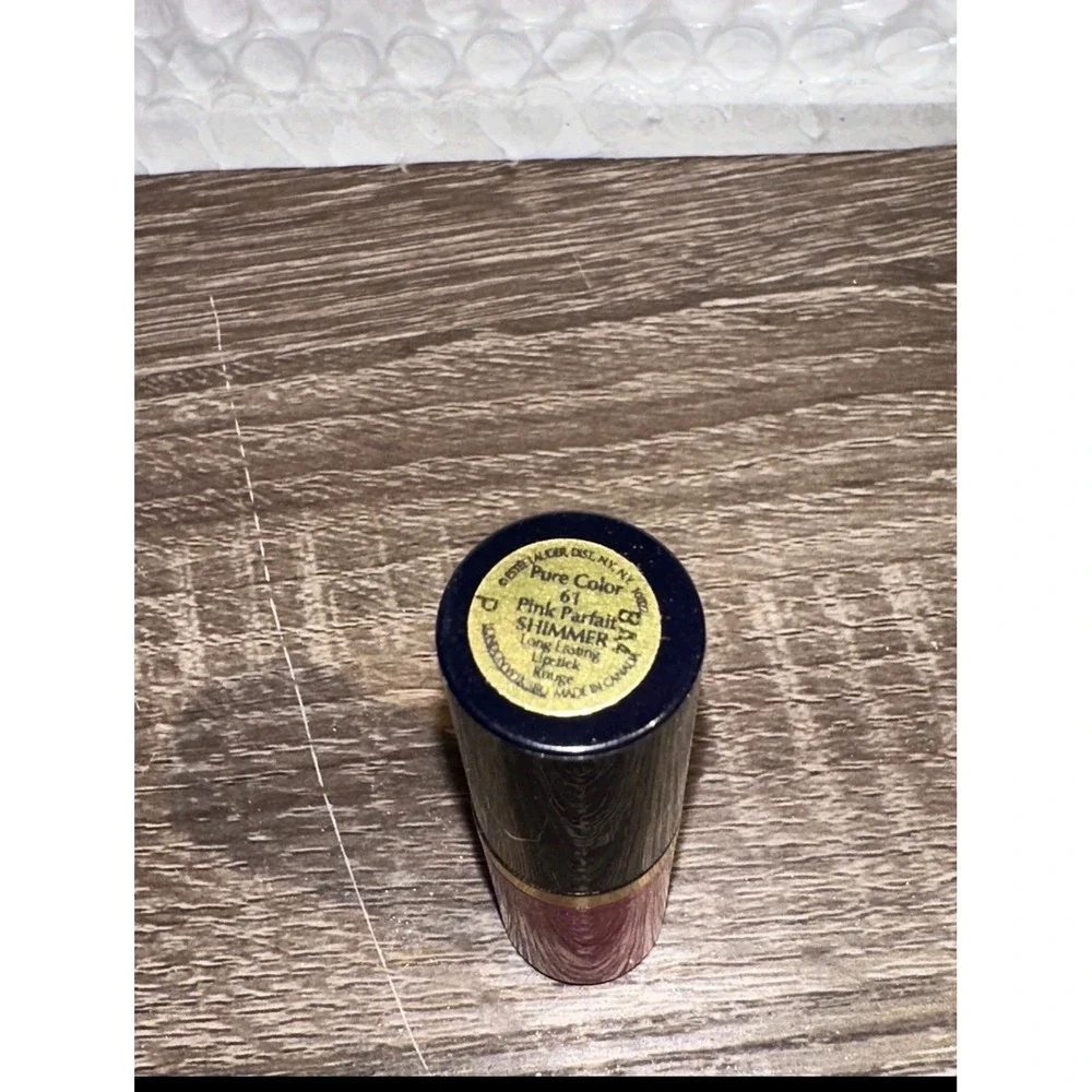 Estee Lauder Pure Color Lipstick Pink Parfait 61 Shimmer Long Lasting lip‎ face